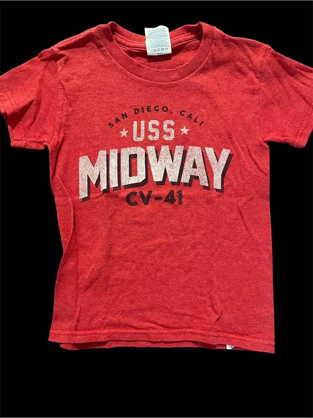 Kids USS Midway Red Graphic Tee